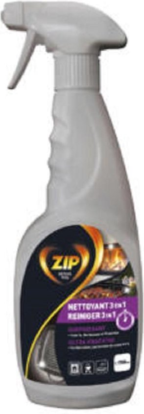 ZIP Reiniger 3in1 voor Kachelruiten en Barbecues - Ultra Krachtige Werking - 2 x 750 ml