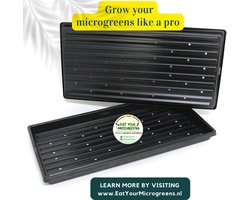 Eat Your Microgreens - 1020 Shallow Tray with holes - Kweekbak Zaaitray met gaten - Microgroenten