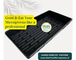 1020 Microgreen Deep Tray - Kweekbak Zaaitray - Microgroenten - Keimgroenten - Eat Your Microgreens