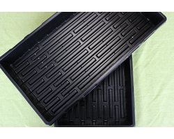 1020 Microgreen Deep Tray Set - Kweekbak Zaaitray - Microgroenten of Keimgroenten - (2stk) met gaten en geen gaten