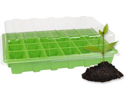 Mini broeikas voor kiemen 24 cellen, plastic
