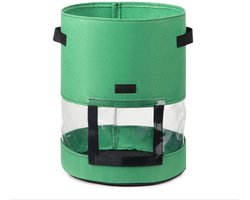 Kweekzak Growbag Grow Bag - Groen - 35 x 45 CM - Met verduisterings vilt - Aardappels, Wortels, Uien , Planten - Groentenzak - Groeizak - Plantenzak