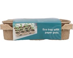 SOGO Eco Kweektray incl 12 paperpots 9 cm