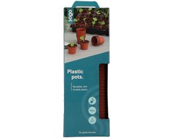 Sogo plastic potje terracotta kleur - 6 cm (30 stuks)