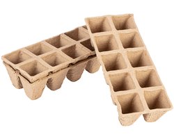VERTO 15G466 - Kweekbak - 22 x 8.5 x 5.5 cm - Biologisch Afbreekbaar - 10 stuks