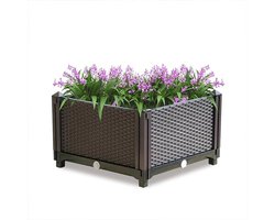 Vixson - Kweekbak - Plantenbak - Bloembak - Kweekpot - Kweekbakken - 40 x 40 x 22 cm - BOTANITKO