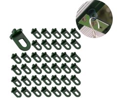 Broeikasclips set - Kasklemmen - Kas Haak Plastic - Plant Broeikas Klemmen - Kas Accessoires - Outdoor Plant Haak Kas - Tuinhaken - kas fixatie clips - Kas bevestigingsclips - Geschikt Voor het ophangen van - Huisclips - 50 stuks - groe
