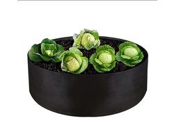 Jonyx - Groeizak moestuin - Plantenzak - Kweekzak -Tuinieren - Stof - 57 liter - Rond - 60 cm diameter - 60x20 cm - Zwart