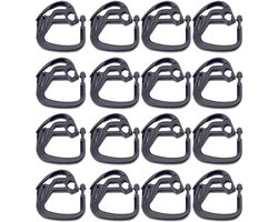 Kasklemmen - bevestigingsclips - Kas Accessoires - 100 stuks - kas accessoires - Bevestigingsclip voor kasfolie - Geschikt voor tuin- en kasaccessoires - Kas fixatie clips - Plant Broeikas Klemmen - Zwart