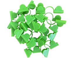 Kasklemmen - bevestigingsclips - Kas Accessoires - 50 stuks - kas accessoires - Bevestigingsclip voor kasfolie - Geschikt voor tuin- en kasaccessoires - Kas fixatie clips - Plant Broeikas Klemmen - Groen