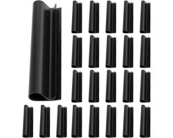 Kasklemmen - bevestigingsclips - Kas Accessoires - 20 stuks - kas accessoires - Bevestigingsclip voor kasfolie - Geschikt voor tuin- en kasaccessoires - Kas fixatie clips - Plant Broeikas Klemmen - Zwart - Geschikt voor 12mm