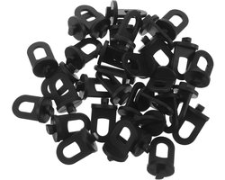 Kasklemmen - bevestigingsclips - Kas Accessoires - 100 stuks - kas accessoires - Bevestigingsclip voor kasfolie - Geschikt voor tuin- en kasaccessoires - Kas fixatie clips - Plant Broeikas Klemmen - Zwart