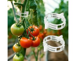 Kasklemmen - bevestigingsclips - Kas Accessoires - 50 stuks - kas accessoires - Bevestigingsclip voor kasfolie - Geschikt voor tuin- en kasaccessoires - Kas fixatie clips - Plant Broeikas Klemmen - Wit
