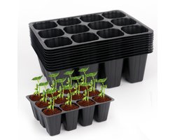 MTTProducts - 120 Cells Seedling Starter Set - Herbruikbare Mini Propagator - Ideaal voor Tuinieren - 220 g - Plantengroei - Geschikt voor Kindergartens