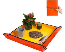 Verpotmat voor Kamerplanten – Opvouwbare en Draagbare Verplantmat tegen Potgrond Geknoei – Ideaal voor Vetplanten – Tuincadeau voor Plantenliefhebbers (27" x 27")
