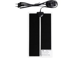 GELLDG Verwarmingsmat voor reptielen - verwarmingsmat voor terrarium - Warmtemat - warmtemat plante - warmte mat - met regelaar - dimmer - Geschikt voor kuikens,reptielen,amfibieën ,vogels - 15 x 28 cm - 7 wattWarmtemat