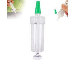 2 stuks Mini zaaimachine - Handmatig - Zaaikit voor zaailingen - Mini zaaidispenser, handmatige zaaimachine en zaaikit, klein tuinzaaigereedschap - 3*3*12 cm - Voor het zaaien van tuinbouwzaailingen - Transparant