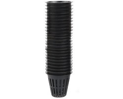 Kweekpot - 25 Stuks - Kweekbak - Kunststof - Kweekbakken - Hydrocultuur Plantenmand - Kweekbenodigdheden - Moestuin Artikelen - Geschikt voor hydrocultuur en substraatteelt op platforms - 5.5*5.5*5cm - Zwart