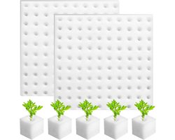 200 stuks Vervangende plantenspons - hydrocultuursponzen - Vervangende Kweeksponzen - hydrocultuur groeisponzen - vierkante sponzen voor tuinplanten - voor tuinplanten, hydrocultuur bovengronds - voor Kleine Bud Groei of Groei Zaailingen
