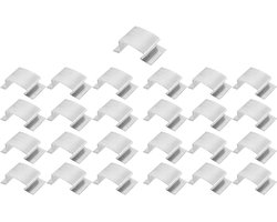 25 stuks-Kasklemmen-Glas-klem-bevestigingsclips-Kas Accessoires-Kas fixatie clips- RVS - zilver-Geschikt voor tuin- en kasaccessoires