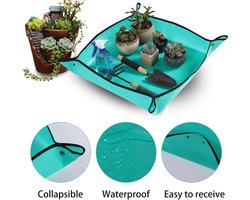 Verpotmat - Set van 2 - 68 x 68 cm - Planten Verpotten Mat - Waterdicht PE - Tuinier Mat - Groen