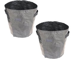 NAXSIR Plantenzakken - 2-Delige Set - Tuinbladopvangzak - 35x45 cm - 10 gallons - Ademend Materiaal - Opvouwbaar