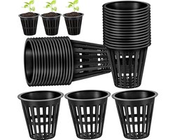 Kweekpot - 40 Stuks - Hydroponische netpotten - Plantenpotten - Kweekbak - Kweekbakken - Hydrocultuur Plantenmand - Kunststof Bloempot - Kweekbenodigdheden- Hydroponic Tuinnet Pot Geschik - Voor Hydrocultuur En Grondloze Teelt Op Tuinbalkons