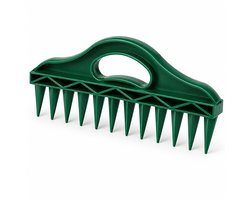 Daity 1stuk - Zaaigereedschap met 12 gaten, geschikt voor verhoogde bedden en bloempotten, met vaste opvangzak en instelbare zaaidiepte.