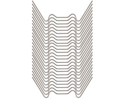 Kasklemmen - Broeikas Glasklemmen - Geschikt Voor broeikasaccessoires - broeikasbevestiging - Glas-klem-bescherming - Bevestigingsclip - 100 W clips - RVS - Zilver - Geschikt Voor glas van tuinkas broeikas en serre