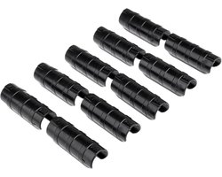 Kasklemmen - Bevestigingsclip - Set van 20 - 25 mm - Bevestigingsclips - Kasaccessoires - Clips voor kasfolie - Planten-/kasclips - Tuingereedschap - Geschikt voor folie, afdekzeil, netten, tunnelkassen en framebuizen - Zwart